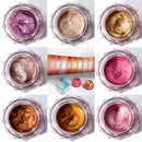8 Colors 3D Highlighters Powder Gel Glow Face Shimmer Loose Powder Long-Lasting