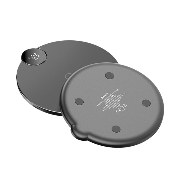 Baseus LCD Digital Display 10W 7.5W Qi Wireless Charger Charging Pad For iPhone XS MAX XR S9 Note 9