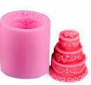 Soap Candle Mold Birthday Wedding Cake Silicone Mould Handmade
