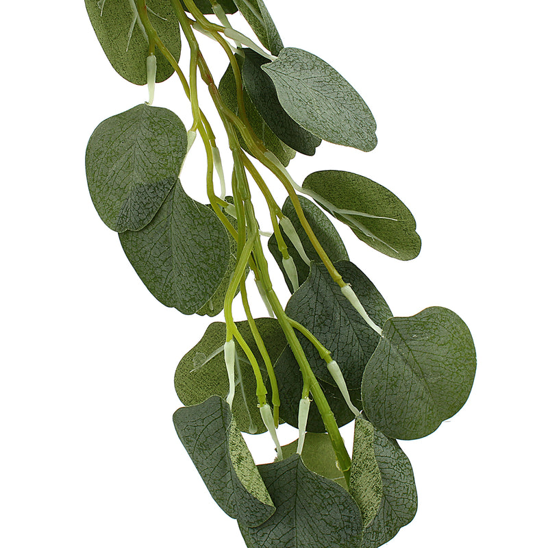 70" Artificial Eucalyptus Garland Faux Silk Vines Leave Leaf Green Wedding Decor Supplies