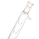 24/40 200mm Glass Allihn Condenser Chemistry Lab Experiment Test With Spherical Inner Tube Straight Mouth