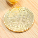 1Pcs Gold Bitcoin Model Commemorative Coins BTC Metal Coin Decorations