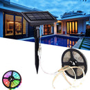 1M 2M 3M 5M Waterproof 8 Modes Solar Panel 2835 RGB LED Strip Light Fairy Lamp for Camping Outdoor Decor