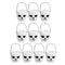 10pcs Halloween Cauldron Witch Skull Multi Purposed Candy Holder Planter Pot Party Decorations