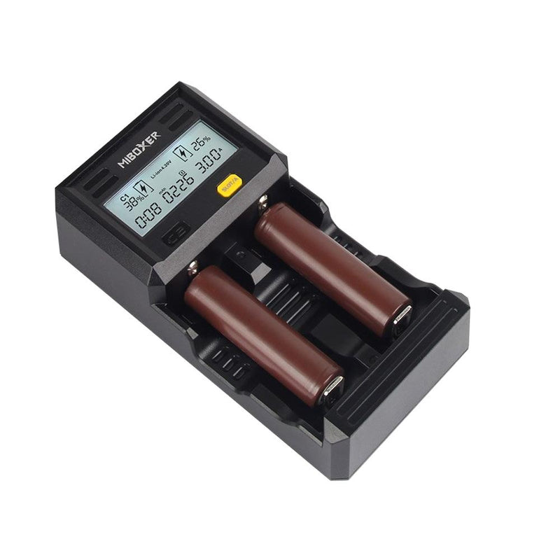 Miboxer C2-3000 LCD Display Rapid Smart Battery Charger For 18650 26650 Battery 2Slots US Plug