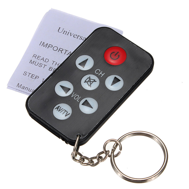 10pcs Universal Infrared IR Mini TV Remote Control Keychain Key Ring