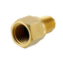 2pcs Recovery Tank Vacuum Pump Brass Adapter 1/4 to 1/2 Inch R134A to R12 for Air Conditioning