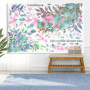 Flower Leaves Branch Wall Sticker Decorations Removable Decal
