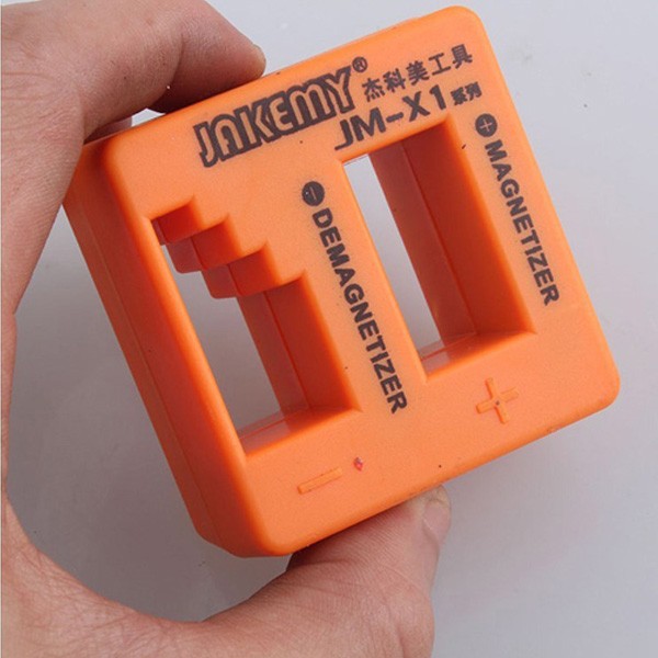JAKEMY JM-X1 Magnetizer Demagnetizer For Steel Screwdriver Blades Tweezers Hand-tools Metal Tools