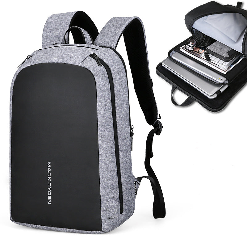 MARK RYDEN MR6971 Casual Fit 15.6 Inch Laptop Backpack Multifunction USB Recharging Bag Large Capacity Travel Fashion Bag