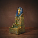 Seraphic Egyptian Pharaoh King Golden Backflow Incense Burner Holder