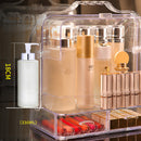 2 Drawer Clear Acrylic Cosmetic Makeup Organizer Jewelry Storage Box Desktop