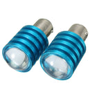 Pair Car 1157 BAY15D Q5 7W White LED Brake Turn Signal Reverse Light Bulbs P21/5W