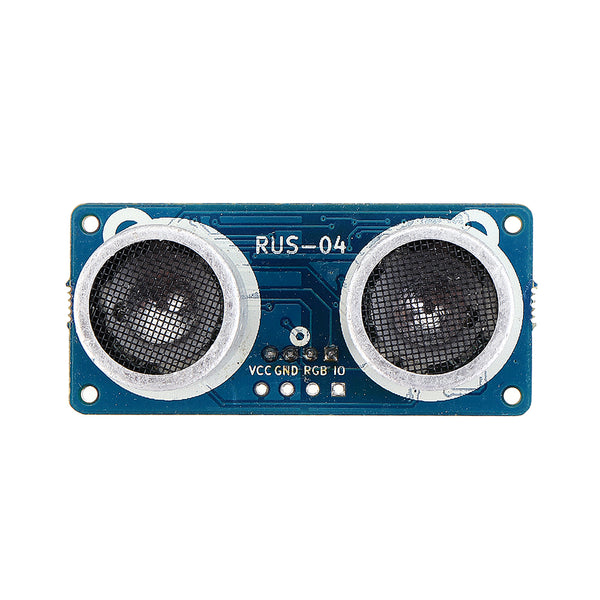RUS-04 Ultrasonic Module with RGB Light Distance Sensor Compatible HC-SR04 Obstacle Avoidance Sensor Smart Car Robot