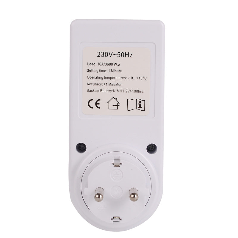 SINOTIMER 2 In 1 Kitchen Timer Switch Socket Convenient Adator And Timer Calculator