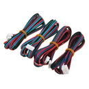 FLSUN 4PCS 1M 4Pin Nema 17 Stepper Motor Cable Compatible With MKS Series For 3D Printer