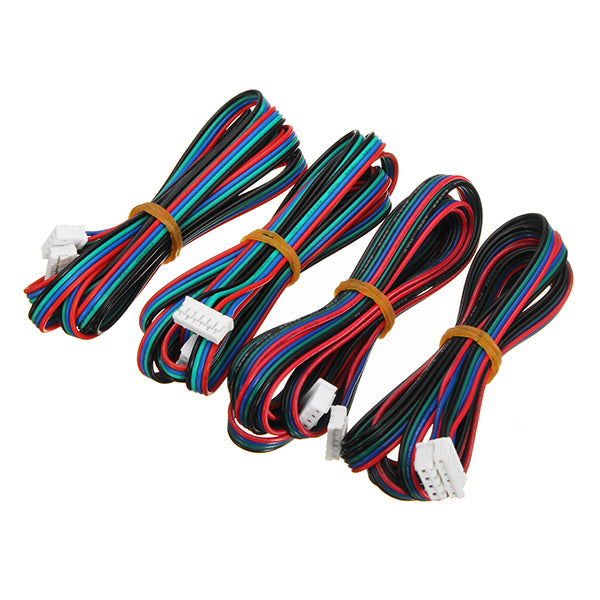 FLSUN 4PCS 1M 4Pin Nema 17 Stepper Motor Cable Compatible With MKS Series For 3D Printer