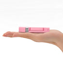 Atongm Wired Control Extendable Foldable Mini Selfie Stick Pink