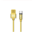 REMAX 2.1A Type-C USB with LED Light Nylon Braided Fast Charging Data Cable for Xiaomi Mi8 Mi9 HUAWEI P30 Pro Oneplus 7 S10 S10+