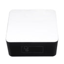 DS-6613 Square HD Mirror Alarm Clock Multifunction Digital Alarm Clock Mute LED Mirror Clock Makeup Mirror