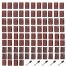 92pcs 1/4 Inch Sanding Bands Drums Sleeves 60 120 240 320 Grit with 5 Mandrel