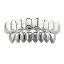 4 Colors Metal Glossy Braces Plating  Black Braces Hip Hop Rose Gold Grillz Teeth Jewelry