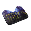 180x180cm Rhone River Night Bathroom Shower Curtains Lid Toilet Cover Mat Rug Set