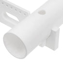 Plastic Fishing Rod Holder Pole Rack 2 Tubes Sockets for Boat Kayak Fishing White