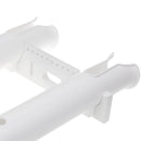 Plastic Fishing Rod Holder Pole Rack 2 Tubes Sockets for Boat Kayak Fishing White