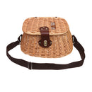 Vintage Fish Basket Wicker Fisherman Traps Cage Bass Trout Perch Fish Case