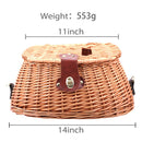 Vintage Fish Basket Wicker Fisherman Traps Cage Bass Trout Perch Fish Case