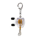 Key Chain Zinger Retractable Reel Badge Holder Fishing Accessories Yellow