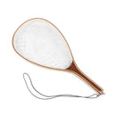 Seawater/River/Boat Fishing Landing Net Rubber Fish Keeper w/ Wooden Handle