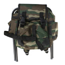 2 in 1 Fishing Stool Tackle Backpack Foldable Seat Camping Hunting Rucksack