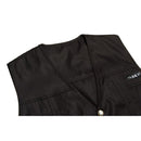Men Reversible Casual Safari Vest Multi Pockets Waistcoat Fishing Hiking Jacket Travelling Accessory XL Black