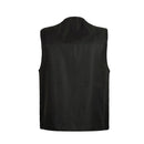 Men Reversible Casual Safari Vest Multi Pockets Waistcoat Fishing Hiking Jacket Travelling Accessory XXXL Black