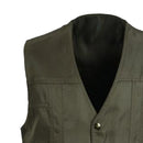 Men Reversible Casual Safari Vest Multi Pockets Waistcoat Fishing Hiking Jacket Travelling Accessory XXL Army Green