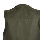 Men Reversible Casual Safari Vest Multi Pockets Waistcoat Fishing Hiking Jacket Travelling Accessory XXXL Army Green