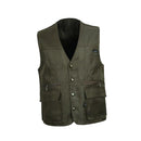 Men Reversible Casual Safari Vest Multi Pockets Waistcoat Fishing Hiking Jacket Travelling Accessory XXXL Army Green