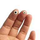 250 pieces 3-D Night Glow Holographic Fish Eyes Fly Tying Jigs Crafts Dolls - 2 Size Available