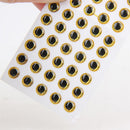 250 pieces 3-D Night Glow Holographic Fish Eyes Fly Tying Jigs Crafts Dolls - 2 Size Available