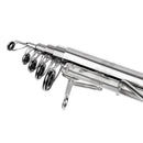 Stainless Steel Retractable Automatic Fishing Rod For Sea River Lake Fishing 2.4m Black