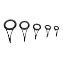 75Pcs Fishing Rod Guide Tip Repair Kit Set DIY Eye Rings Different Size Stainless Steel Frames with Box