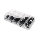 75Pcs Fishing Rod Guide Tip Repair Kit Set DIY Eye Rings Different Size Stainless Steel Frames with Box