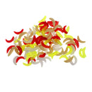 100 Pieces High Quality Soft Plastic Fishing Lures Artificial Baits Maggots Worms Fish Tackle Toy