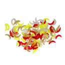 100 Pieces High Quality Soft Plastic Fishing Lures Artificial Baits Maggots Worms Fish Tackle Toy