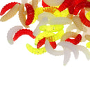 100 Pieces High Quality Soft Plastic Fishing Lures Artificial Baits Maggots Worms Fish Tackle Toy