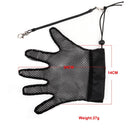 1 Piece Net Mesh Fishing Gloves Anti-Slip Fishing Gloves&Retractable Zipper