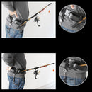 Fishing Waist Gimbal Fighting Harness Belt Jigging Rod Holder 2 Ways to Hold