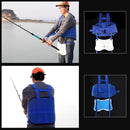 Foam Pad Back Shoulder Harness Fighting Belt Waist Gimbal Fishing Rod Holder